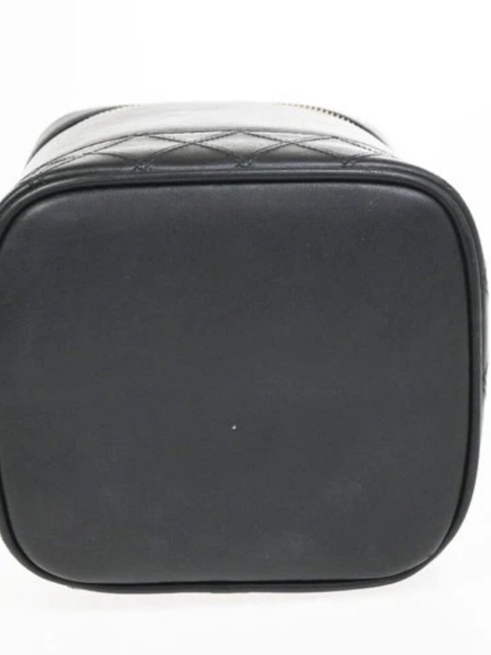 CHANEL CC Logo Bicolore Vanity Hand Bag Leather Black GHW Italy Vintage 95RL973 - Picture 6 of 15